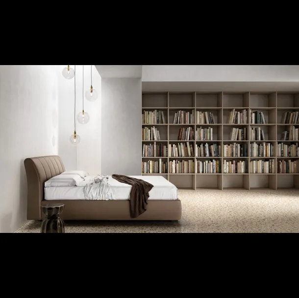 Letto imbottito con testiera trapuntata Premium di Bside