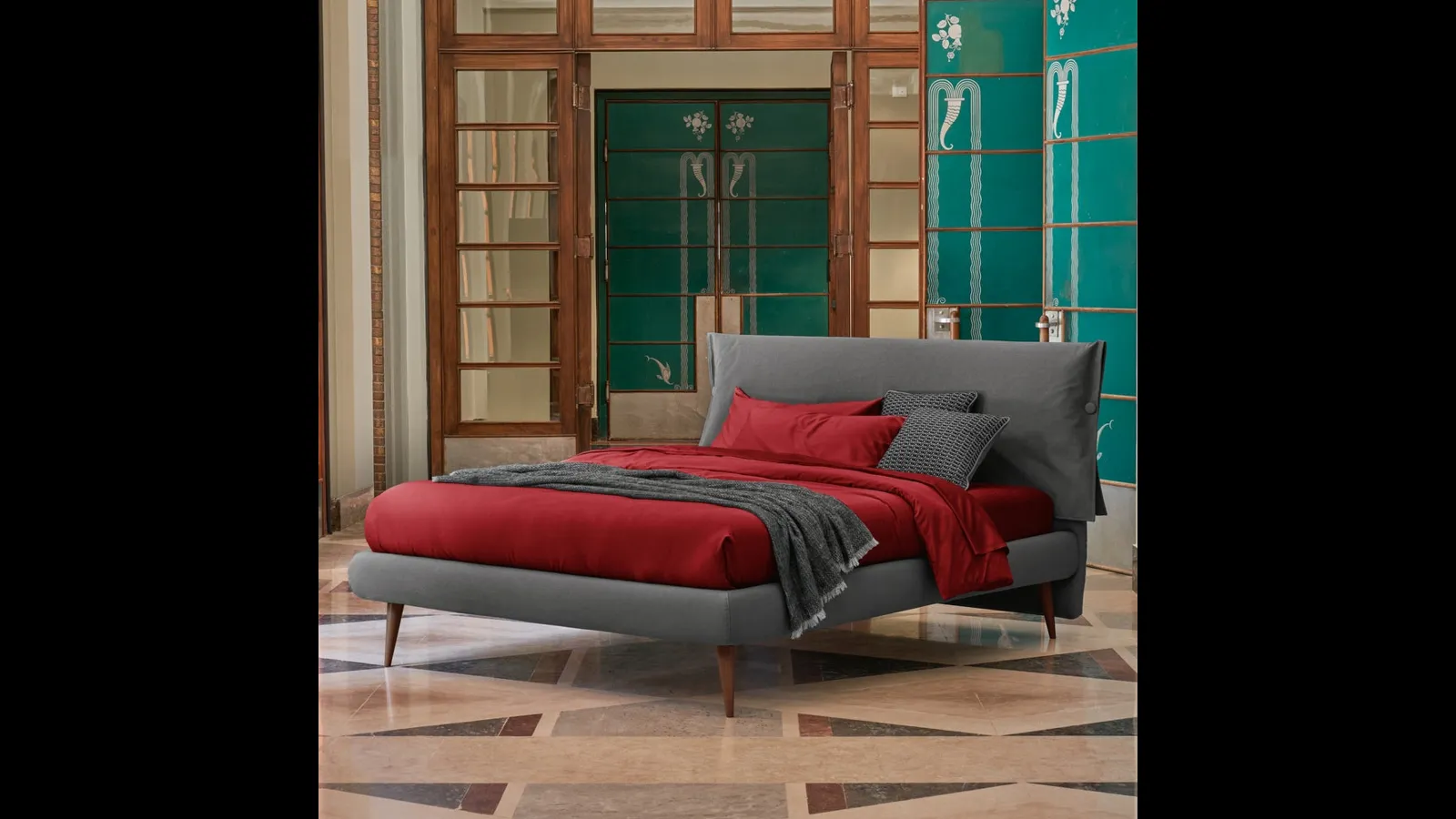 Letto imbottito Frances di Dorelan Letti