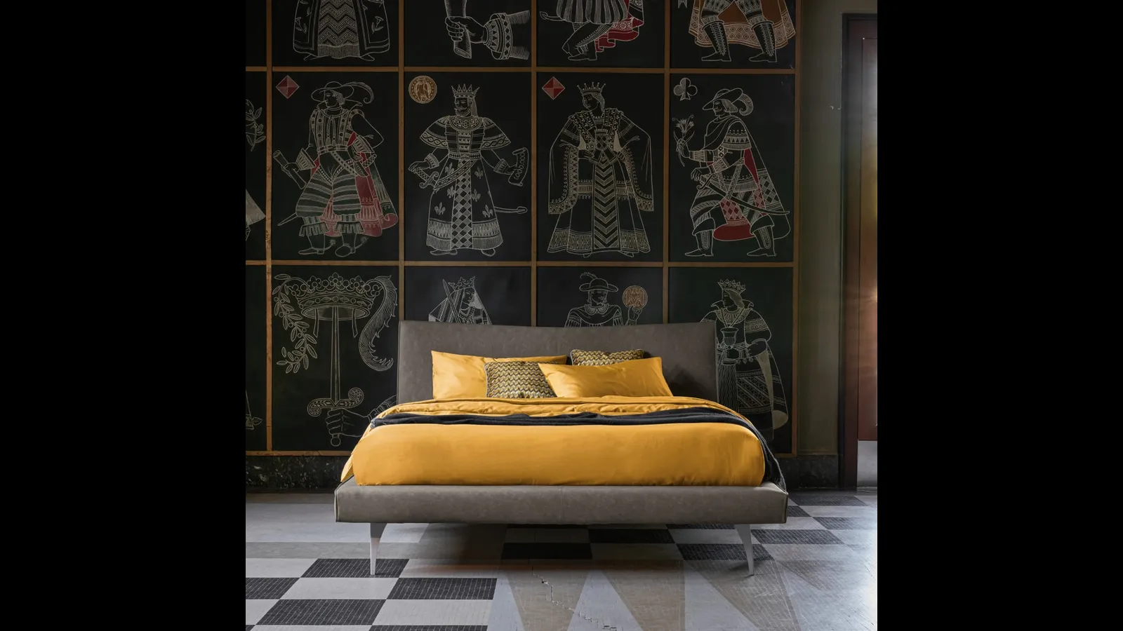 Letto in pelle Gio di Dorelan Letti