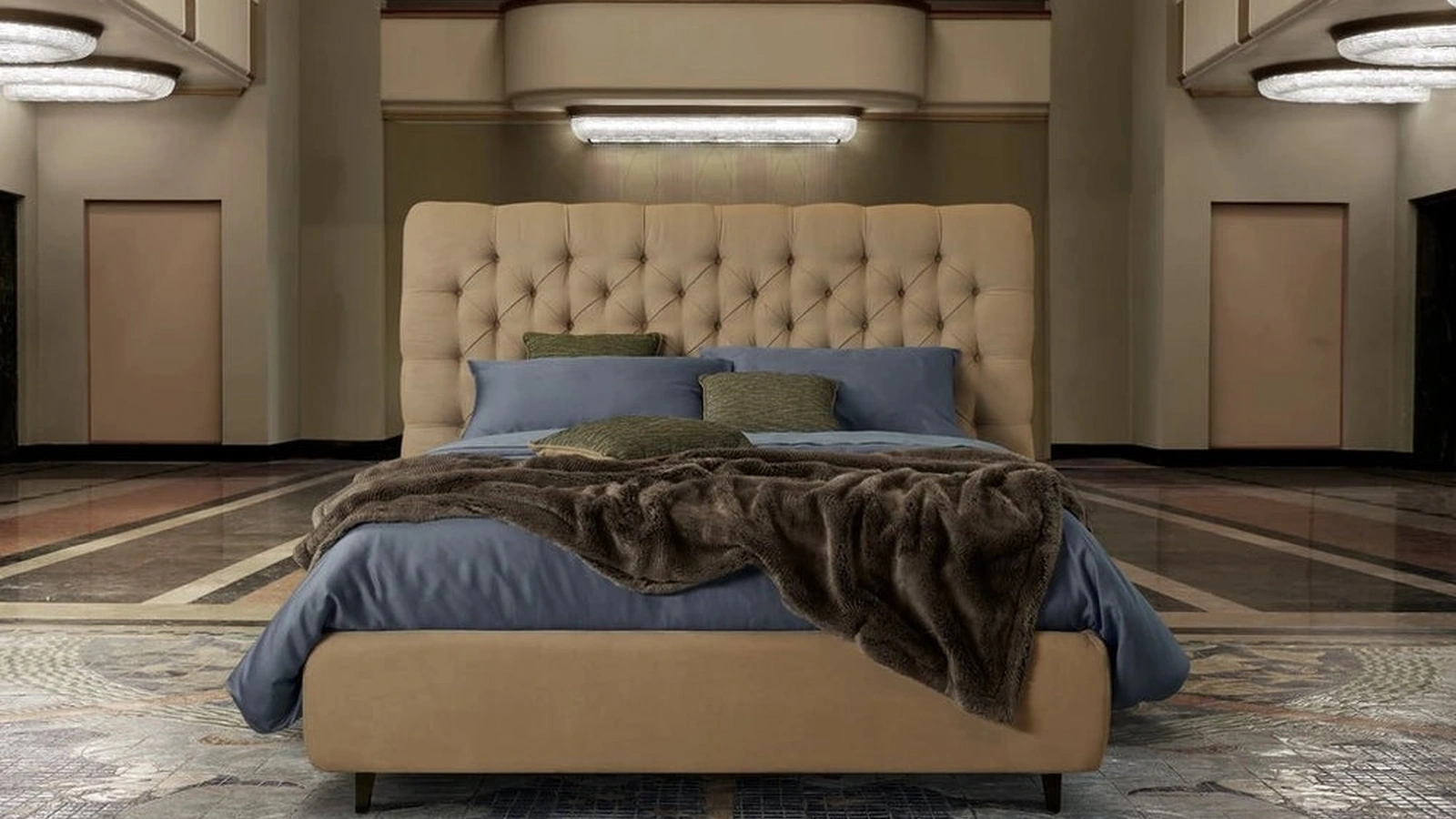 Letto imbottito Eve di Dorelan Letti