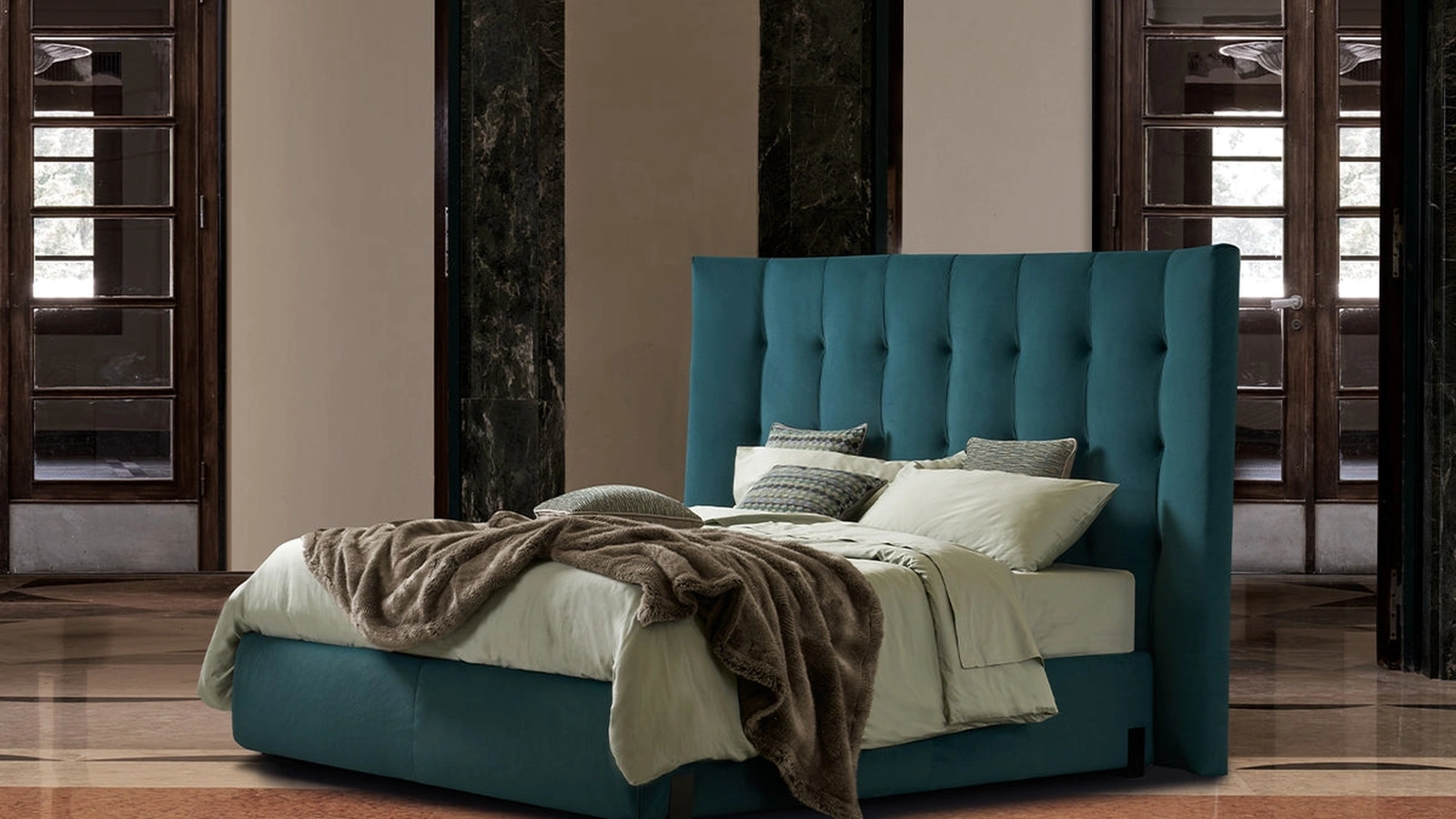 Letto trapuntato Inge di Dorelan Letti