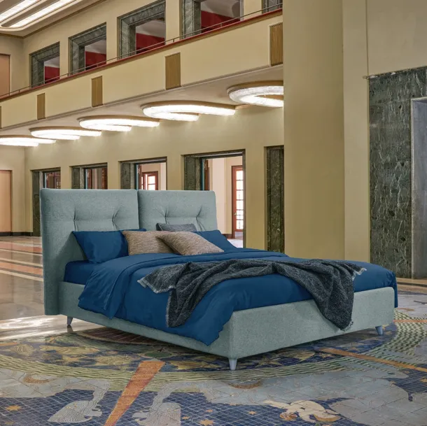 Letto Luke in tessuto imbottito di Dorelan Letti