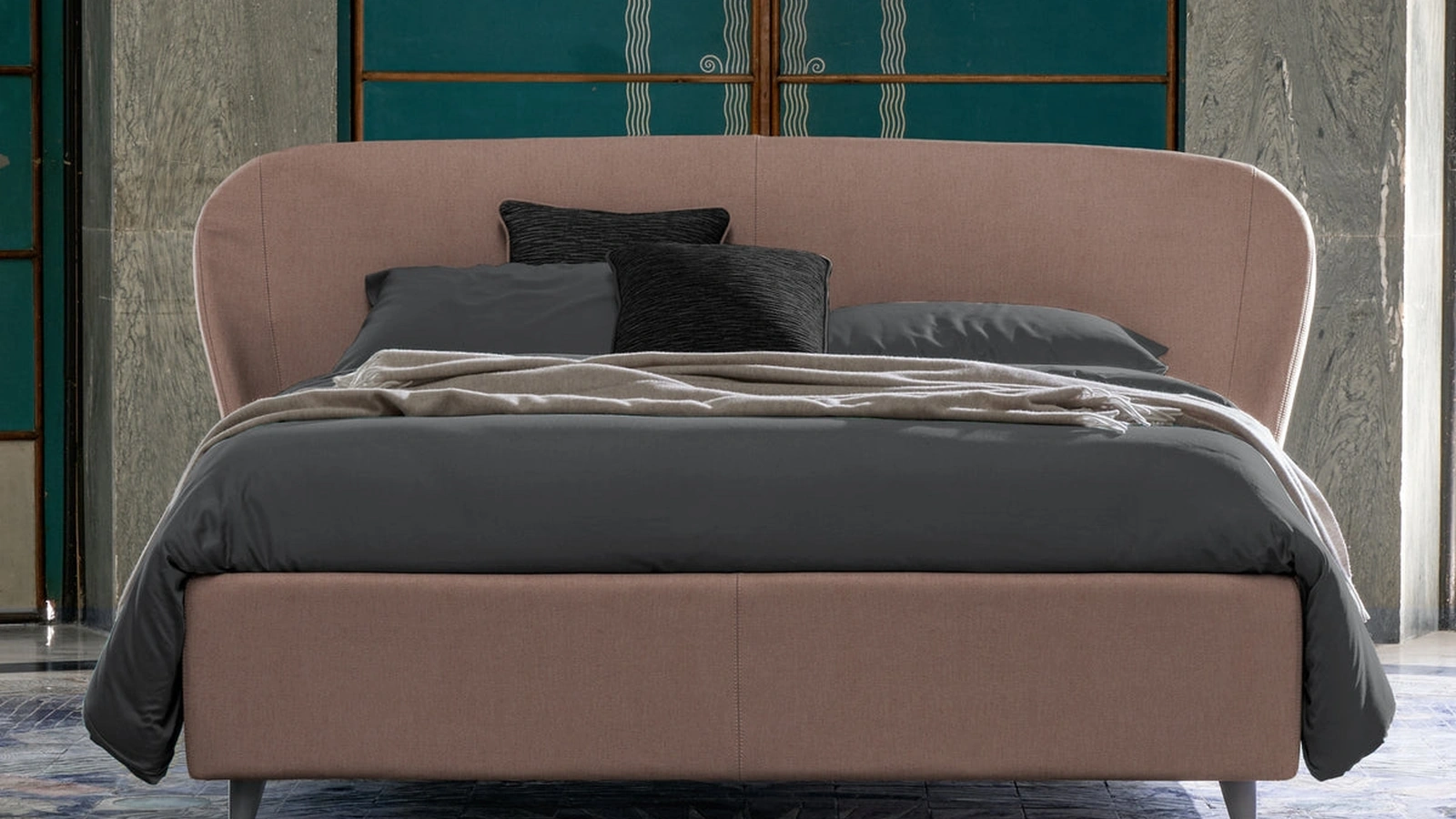 Letto matrimoniale Origami con contenitore di Dorelan Letti