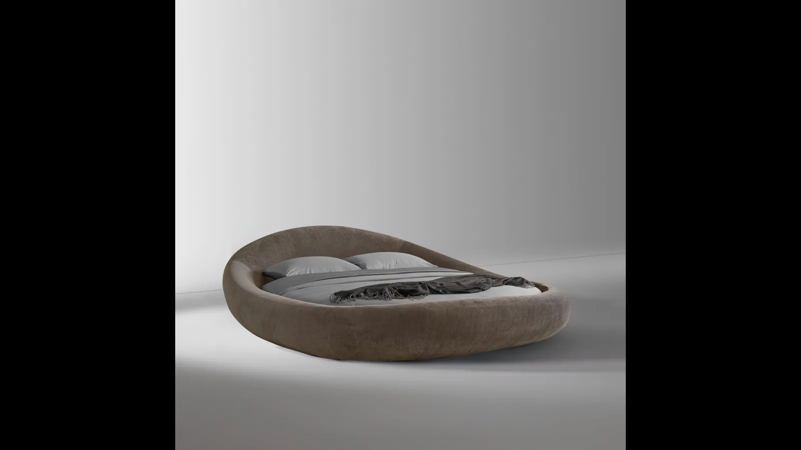 Letto di design Pebble di Dorelan Letti