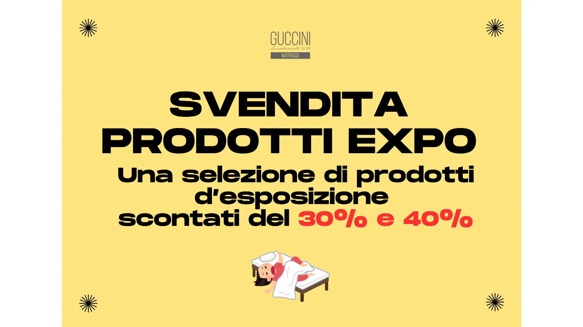 Una selezione di prodotti d’esposizione scontati del 30% e 40%