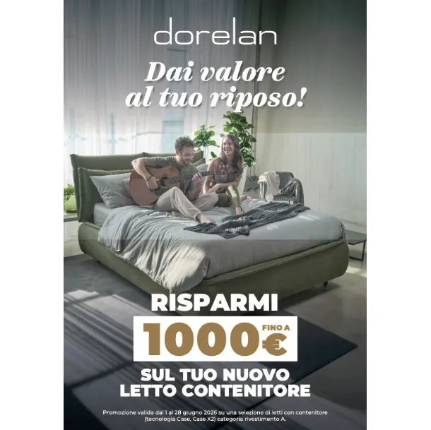 Risparmia fino a 1000€ sul Letto Contenitore