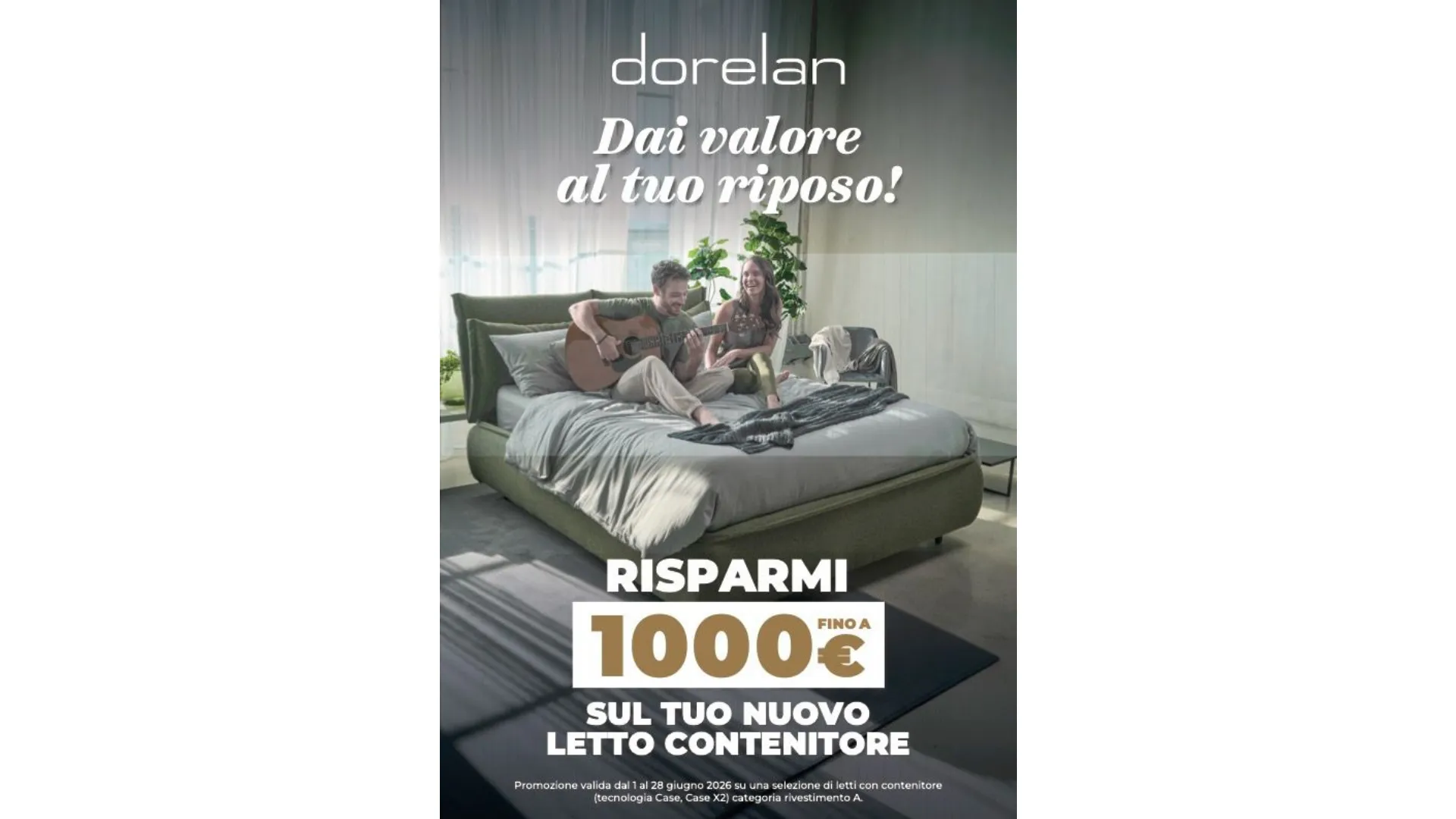 Risparmia fino a 1000€ sul Letto Contenitore