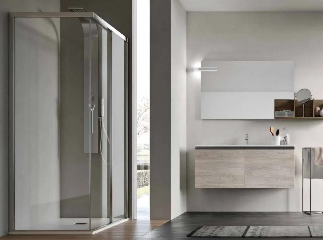 Mobile da Bagno sospeso in melaminico Sablè Alaska Start Block 04 di Ardeco