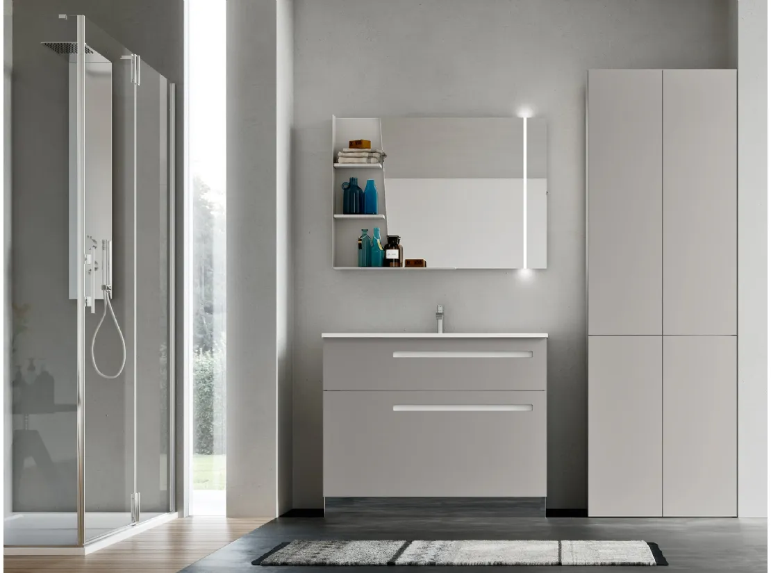 Mobile da Bagno per lavanderia in laccato opaco Start Wash 02 di Ardeco