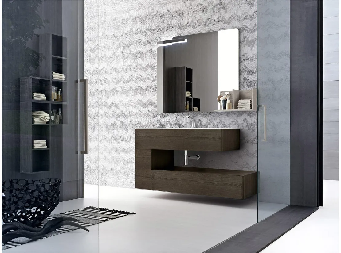 Mobile da Bagno sospeso in melaminico Sablè Havana Wind 54 di Ardeco