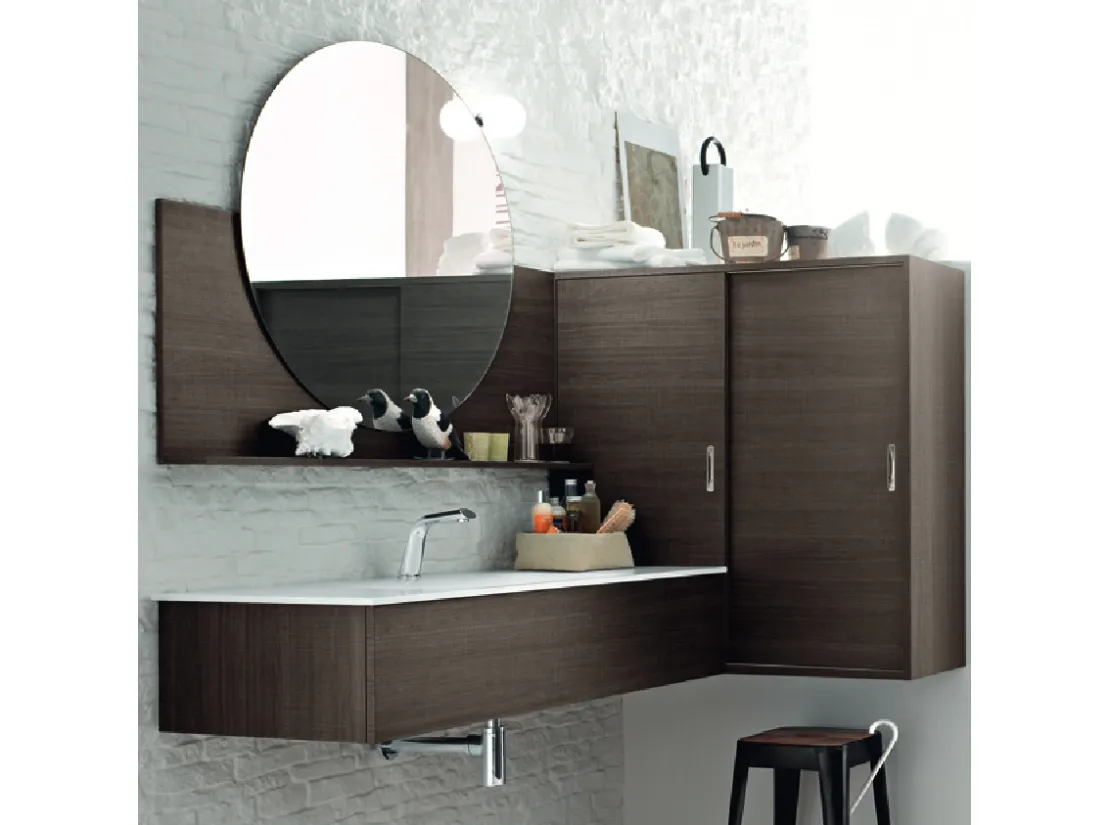 Mobile da Bagno sospeso in melaminico Sablè Havana Wind 55 di Ardeco