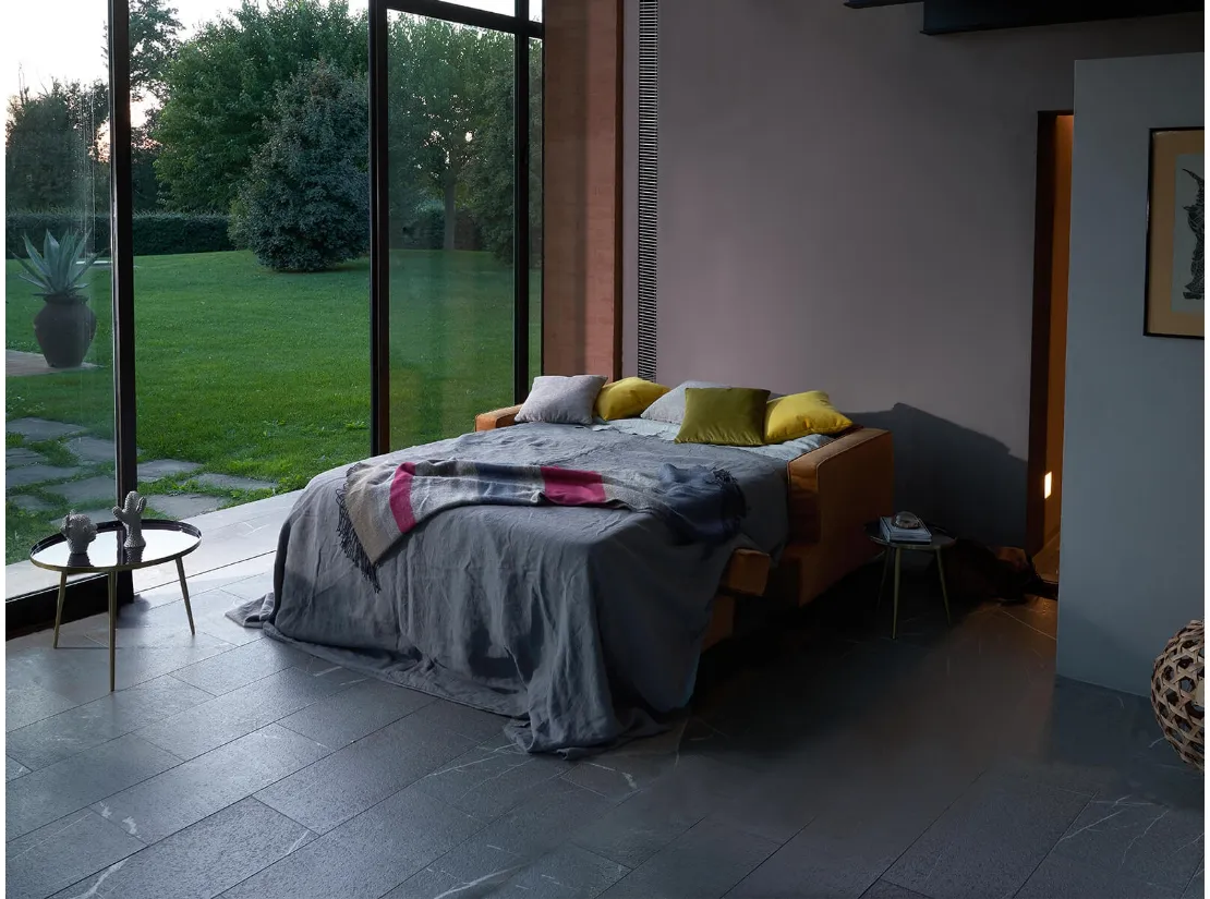 Divano Letto matrimoniale in tessuto Dedalo di Vitarelax