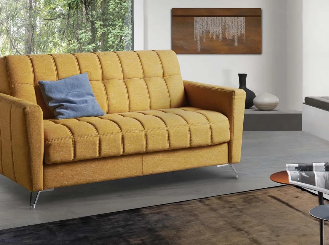 Divano Letto lineare in tessuto trapuntato Mixer de Il Benessere