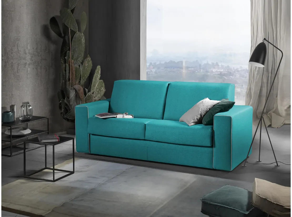 Divano Letto lineare in tessuto Reverso di Vitarelax