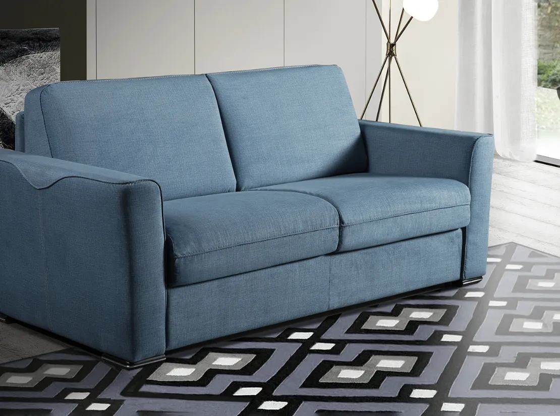 Divano Letto lineare in tessuto Senna de Il Benessere